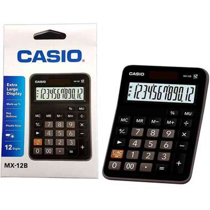 Casio MX-12B-BK 12 Digit Desktop Calculator
